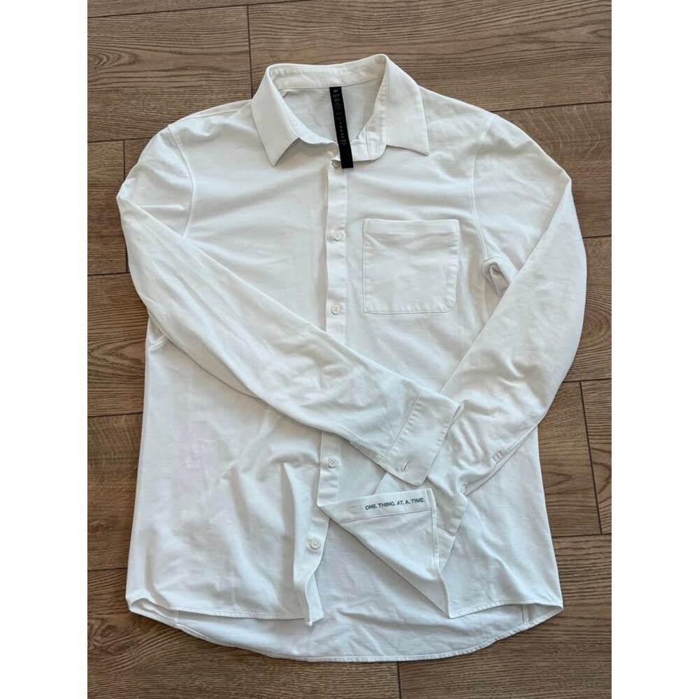 Lululemon Men's Commission Button Down, White (Large)